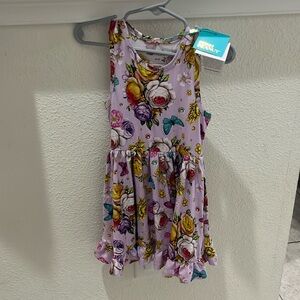 NWT Posh Peanut size 3T-4T purple flower and butterfly dress